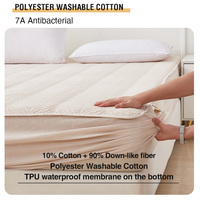 Protège-matelas imperméable en gros, hypoallergénique, avec rembourrage en fibres de soja, drap-housse pour hôtel et maison, en stock, livraison rapide