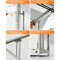 Imprimante 3D Elegoo Orange Storm Giga, kit industriel DIY de bureau, grande vitesse, monochrome, FDM