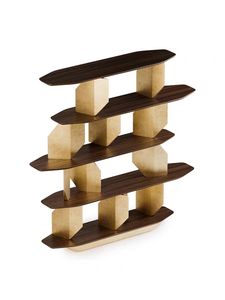 Estanterías <span class=keywords><strong>de</strong></span> Alta Gama, Librería <span class=keywords><strong>de</strong></span> Madera Maciza Lacada <span class=keywords><strong>de</strong></span> Estilo Lujoso, Estante <span class=keywords><strong>de</strong></span> Pie para <span class=keywords><strong>Sala</strong></span> <span class=keywords><strong>de</strong></span> <span class=keywords><strong>Estudio</strong></span> Neoclásica - Product Image 5