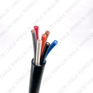 KVVR pvc isolado pvc sheathed flexível controle cabo cobre fio condutor cabo