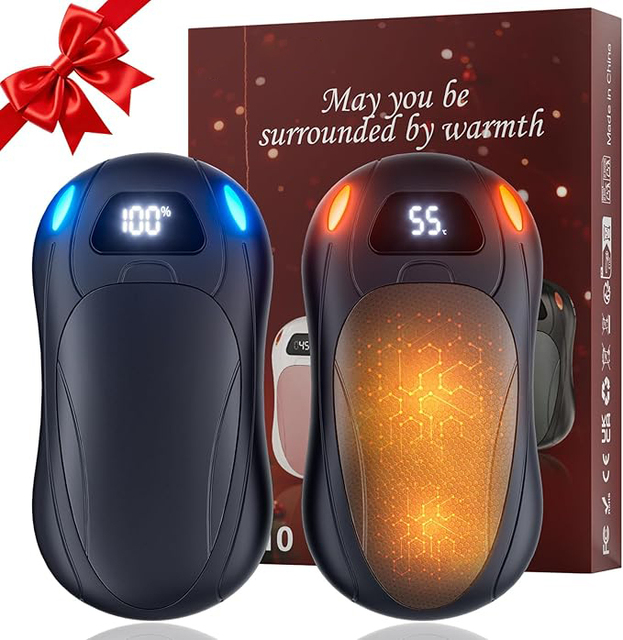Outdoor Camping USB Hand Warmers 6000mAh Electric Hand Warmer 2 Pack Rechargeable Magnetic Hand Warmers