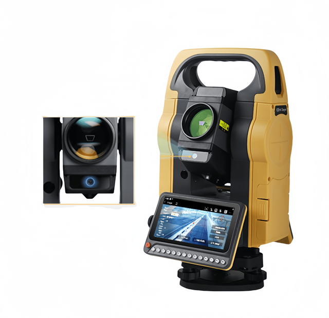 Newest Hi-traget HTS-720/ZTS-720 Android Total Station 5.5 Display and T-Survey Software for CAD Stakeout Survey Total Station