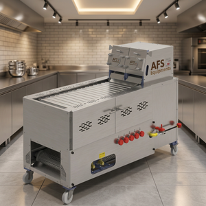 Commutateur d'équipements AFS en acier inoxydable, 2000 pièces/heure, alimenté au gaz, 1200W, 240-380V, avec roulettes - Product Image 3