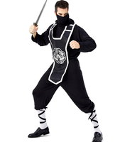 Costume de ninja guerrier Hokkaido noir pour homme adulte, nouveau pour Halloween, costume de cosplay, tenue fantaisie pour homme