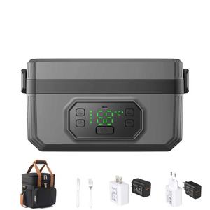 Lonchera Eléctrica Inalámbrica Portátil Personalizable de Gran Capacidad (1.2L) con Cubiertos, Bolsa para Lonchera y Cargador - Product Image 3