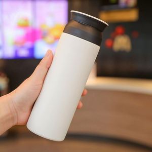 Square Anti-Fall Cup 350ml 500ml Stainless Steel Vacuum <b>Thermos</b> With Lid Souvenir Gift - Product Image 5