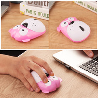 Ratón Inalámbrico Recargable con Diseño de Perro Husky, Regalo para el Día del Niño - Ratón para PC con Diseño de Cachorro Adorable