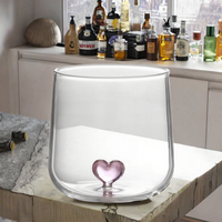 Verre à vin transparent de haute qualité, design animal en dessin animé 3D, capacité de 500 à 1000 ml, verres à cocktail de style américain