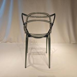 Ghế ăn lưng hình tai mèo bằng nhựa trong suốt Ghế bành giải trí hiện đại và đơn giản dành cho nhà hàng & tiệc chiêu đãi - Product Image 5