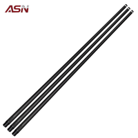 Fléchette de billard en fibre de carbone R-QJ ASN 12,5 mm T1100, fléchette à faible déflexion radiale 3/8-8, fléchette parallèle Pro Taper remplie de mousse 380 mm
