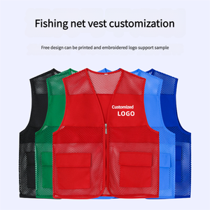 Vente chaude <span class=keywords><strong>Pas</strong></span> <span class=keywords><strong>Cher</strong></span> Gilets Volontaires Gilet Filet <span class=keywords><strong>De</strong></span> Pêche Personnalisé Gilet Réfléchissant Activité Publicitaire Vêtements <span class=keywords><strong>De</strong></span> <span class=keywords><strong>Travail</strong></span> Logo Personnalisé - Product Image 2