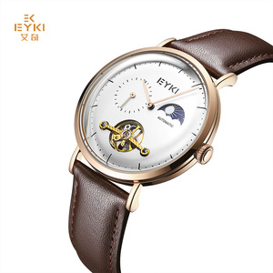 Montre-bracelet automatique de luxe pour homme, mécanique, squelette, étanche, tourbillon - Product Image 2