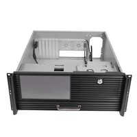 Châssis de serveur Rackmount 2 bays hot swap 4U industriel pc atx computer server cases avec écran HD
