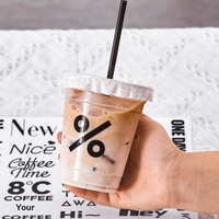 Autocollant pour tasse à café, logo, étiquette en cristal, personnalisé, thé au lait, transparent, imperméable, adhésif, autocollant de transfert UV