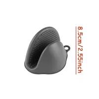 Mini-gants de four en silicone résistants à la chaleur, isolants et antidérapants, avec pince pour support de casseroles, épaissis pour la cuisson