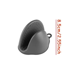 Mini-gants de four en <span class=keywords><strong>silicone</strong></span> résistants à la chaleur, isolants et antidérapants, avec pince pour support de casseroles, épaissis pour la cuisson - Product Image 6