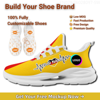 Chaussures de sport décontractées personnalisées pour hommes avec maille amortissante pour le quotidien, la marche et la course – Commande d'entreprise
