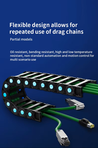Factory Direct <strong>Cat5e</strong> RJ45 <strong>Patch</strong> Cord IP67 Waterproof Shielded Solid Conductor Round/<strong>Flat</strong> Ethernet Network <strong>Cable</strong> for Industrial - Product Image 4