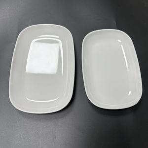 Melamine Dinnerware Sets Luxury Dinner Sets <strong>Rectangular</strong> <strong>Plates</strong> White <strong>Serving</strong> <strong>Plates</strong> - Product Image 4