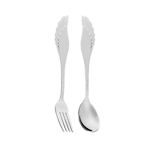 DFC0342 Cuillère en acier inoxydable 304 personnalisée, cuillère à plumes dorées, cuillère à café, cuillère à mélanger, cadeau de mariage - Product Image 1