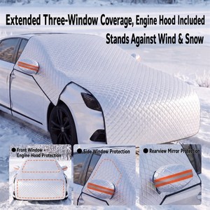 Housse de protection toutes saisons en tissu Oxford pour voiture, anti-givre pour <span class=keywords><strong>pare</strong></span>-<span class=keywords><strong>brise</strong></span> et capot moteur, protection de carrosserie - Product Image 2