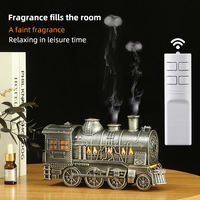 Diffuseur d'aromathérapie ultrasonique portable style train, humidificateur d'air à brume froide, humidificateur d'huiles essentielles, best-seller OEM