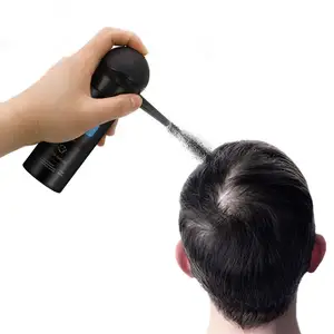 Logotipo personalizado cabelo construção fibra pó espessante spray cabelo fibra para desbaste cabelo fibras spray aplicador fibra capilar