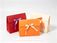 Boîte cadeau triangulaire avec ruban, impression personnalisée pour mariage, anniversaire, baby shower, emballage de bonbons et de cadeaux