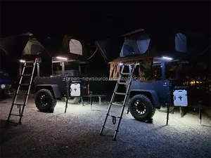 Lumières de camping terrestres tout-terrain imperméables et durables kit d'éclairage de camping-car à LED de couleur rouge et blanche