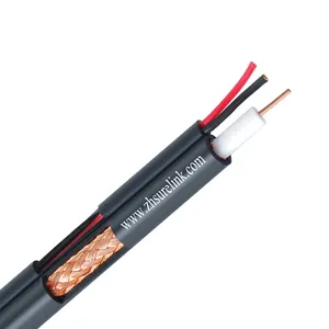 SURELINK Kabel Koaksial 75Ohm Rg59, dengan Kabel Daya Coax Rg 59 3C2V