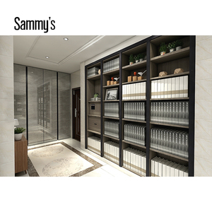 Mở Kệ Hiện Đại Tủ Âm Tường Tủ Kệ Sách Kệ Sách Với Nghiên Cứu Bảng Tủ Quần Áo Thiết Kế - Product Image 1