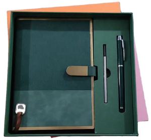 New Luxury <b>Notebook</b> Gift <b>Set</b> Top PU Leather Premium Office Product for Business Promotions - Product Image 1