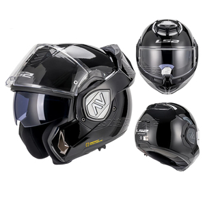 LS2 FF906 Origineel ECE/DOT Certificaat Shark motorfiets helm met achterklap, motorreis helm, heren motorhelm anti-condens - Product Image 4