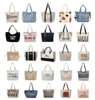 Bolsa de Tela Reutilizable Ecológica de Venta Caliente al por Mayor de Fábrica, Bolsa de Compras de Lona de Algodón con Logotipo Personalizado e Impresión Personalizada con Bolsillo