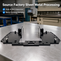 Support de fabrication sur mesure en tôle de précision OEM, plaque d'installation noire thermolaquée pour l'électronique