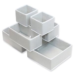 Boîte de rangement explosive sans couvercle à compartiments séparés en tissu non tissé pour sous-vêtements, ensemble de quatre pièces pour chaussettes et soutiens-gorge - Product Image 5