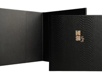 Porte-menu en cuir Crocs à faible MOQ, impression de logo personnalisé, livrets de menus, livre de menus de restaurant