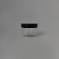 Pot vide en plastique PET de crème cosmétique avec couvercle pour animaux de compagnie Vente en gros Différentes capacités différentes 50ml 80ml 100ml 120ml 150ml 200ml 250ml