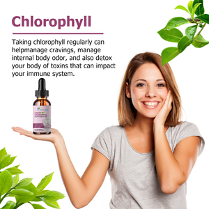 Custom Branded Chlorophyll Liquid Drops from Mulberry Leaf Support Digestive Detox Chlorophyll <b>Supplement</b> with Copper for Adults - Product Image 6