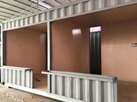 Kiosque mobile économique en conteneur, design moderne, 15 pieds, conteneur maritime préfabriqué, kiosque de commande automatique