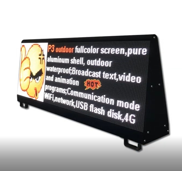 Full Color Double Sided Car Roof Top Led Display P4/p5 Advertising Screen Taxi Top Screen LED Display for Taxi Car