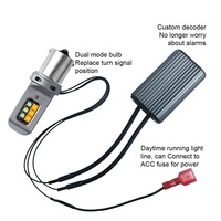Kit d'ampoules LED 2835 42SMD S25 1156 BA15S BAU15S 7440 T20 Canbus 2-en-1 pour feux de recul et de positionnement avec décodage de clignotants 6500K Nouveau