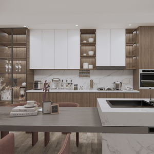 BKCIANDRE Minimalist Smart furniture kitchen cabinet island cabinet home kitchen wood cabinet