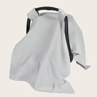Housse de siège auto Kangobaby 100% coton biologique en mousseline pour bébé, auvent de siège auto, housse de siège auto unisexe