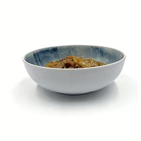 Bol à dîner rond en mélamine de 7 pouces, 0,85 L, texture de peinture au pinceau, pour soupes et salades copieuses