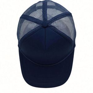 Casquette de baseball personnalisable avec logo imprimé, 5 panneaux, en mousse et maille, style camionneur avec corde, en gros et en stock - Product Image 4