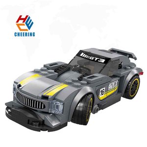 2870 Sport voiture 174 + pièces ensemble de blocs course ville Police voiture modèle assemblage blocs de construction personnalisés pour enfants MOC brique jouets - Product Image 1