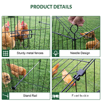 Cage pliable et détachable pour poulets, canards, lapins avec tissu imperméable pour l'élevage de volailles en extérieur