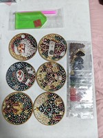 Kit de décoration de Noël DIY : Ornement de peinture diamantée de forme spéciale, perle demi-ronde, pendentif à suspendre pour sapin de Noël