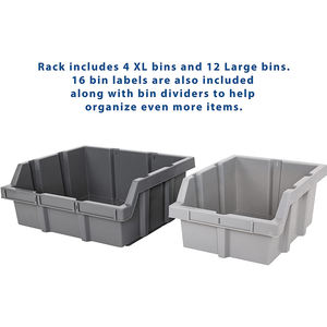 세비야 고전 NSF Bin 선반 단단한 철강선 선반설치 저장 단위, 차고, 창고를 위한 특허가 주어진 조직자 - Product Image 3